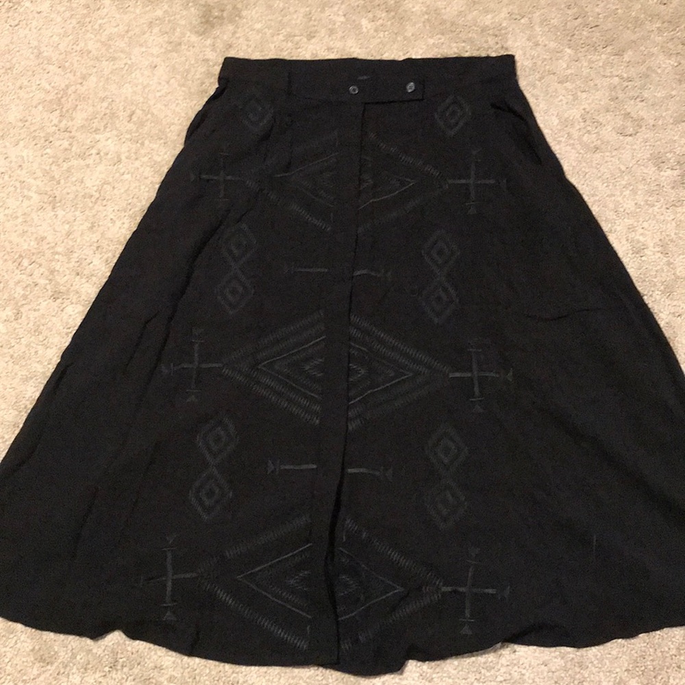 Rare! Pendleton Aztec Black Skirt S-M